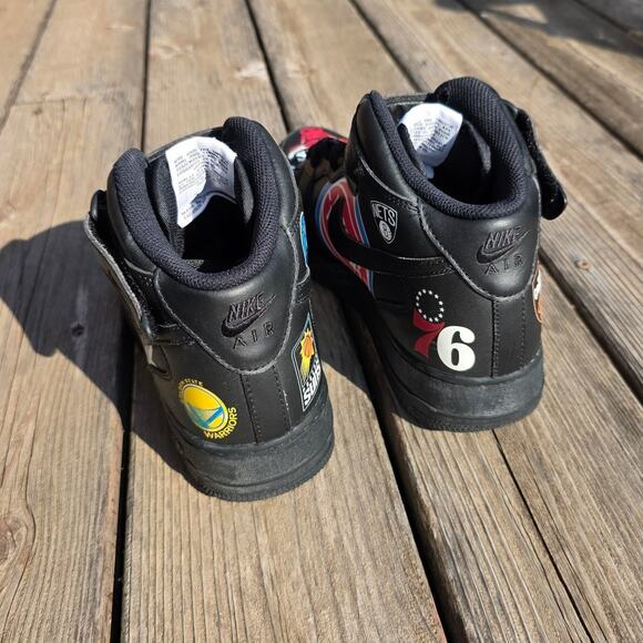 Nike Air Force 1 Mid "Supreme NBA Black" - Picture 5 of 7